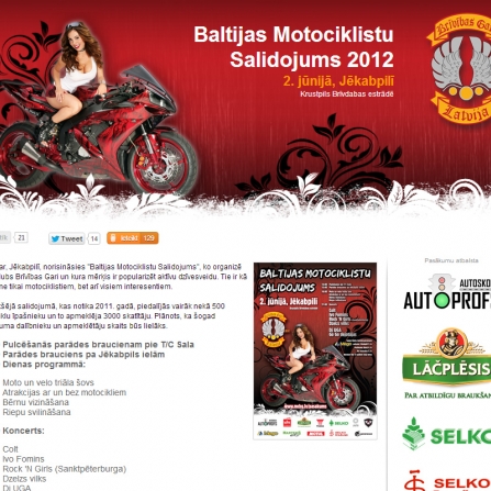 Baltijas Motociklistu Salidojums 2012